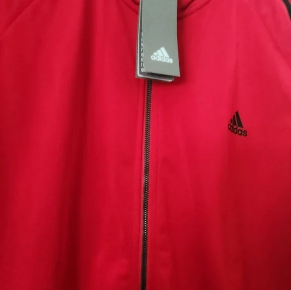 New Adidas Men's Essentials 3-Stripes Tricot Track Jacket XL